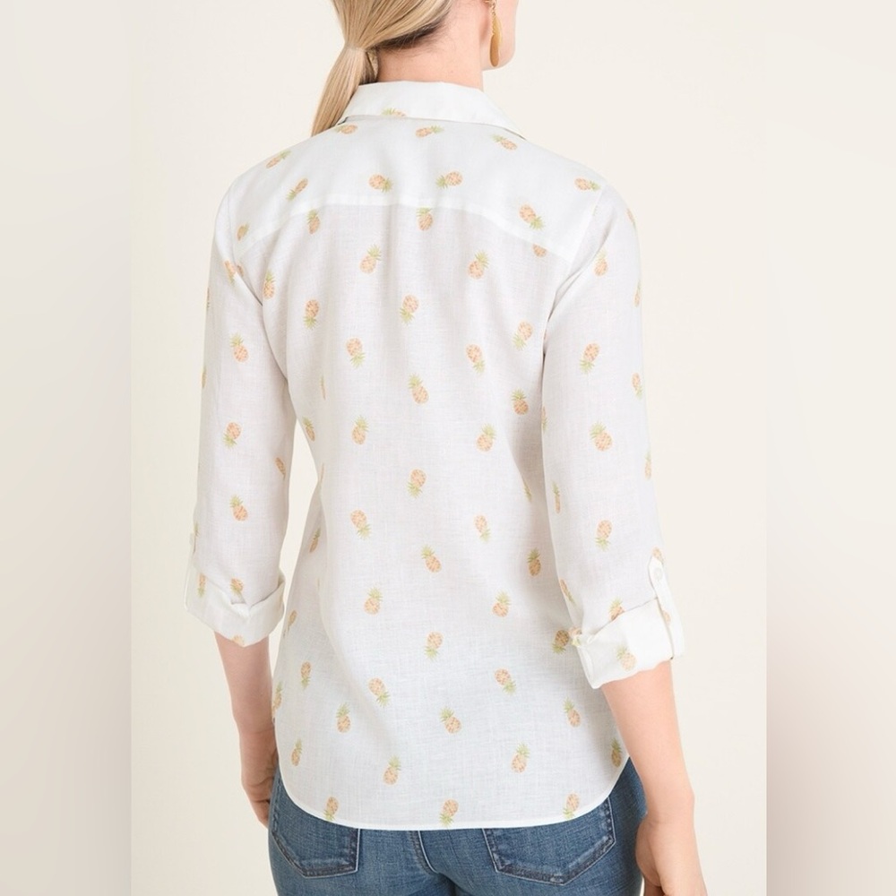 Linen Pineapple Blouse